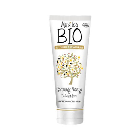 تصویر  اسکراب صورت شفاف کننده ماریلو بایو روغن آرگان حجم ۷۵ میلی لیتر