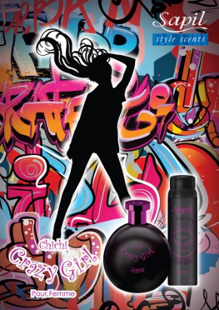 تصویر  ادو تویلت زنانه ساپیل مدل چی چی کریزی گرل حجم 100 میلی لیتر