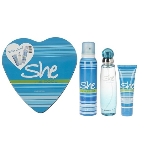 ست ادو تویلت زنانه شی کول She Cool Eau De Toilette Gift Set For Women 50ml