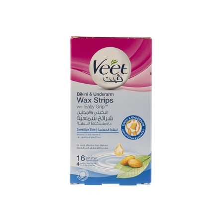 نوار موبر بدن ویت مخصوص نقاط حساس ویت Veet For Underarm Hair Remover Strips