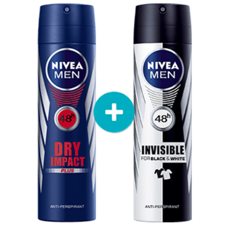 پک دئو اسپري مردانه (دراي + بلك اند وایت) نيوآ