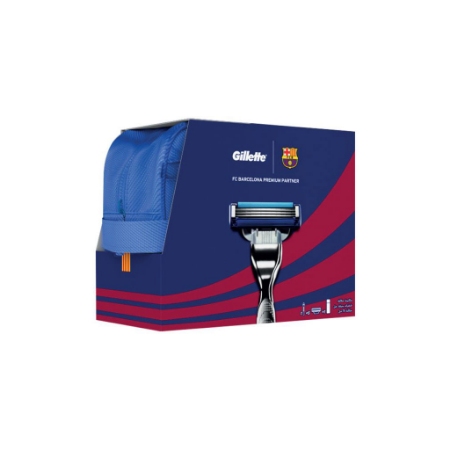 پک ژل اصلاح مردانه ژیلت مدل FCBARCELONA به همراه کیف