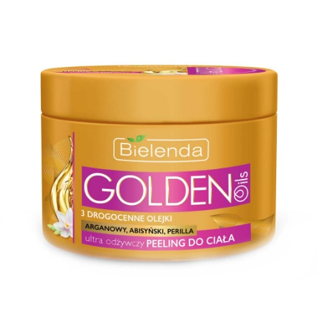 اسکراب بدن مغذی بی یلندا مدل روغن طلایی