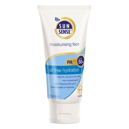 کرم ضد آفتاب و مرطوب کننده ایگو مدل سان سنس SPF50+ حجم ۵۰ میلی لیتر