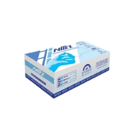 دستکش معاینه غیر استریل بدون پودر نیتکس صد تایی