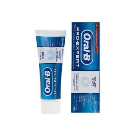 خمیر دندان سفید کننده اورال-بی مدل Pro Expert Healthy White حجم 75 میلی لیتر