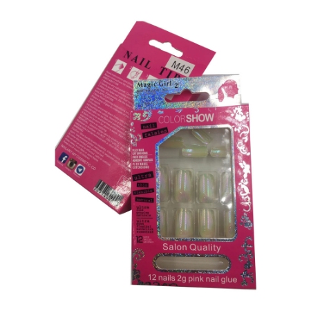 ناخن مصنوعی مجیک گرل مدل M46 بسته 12 عددی