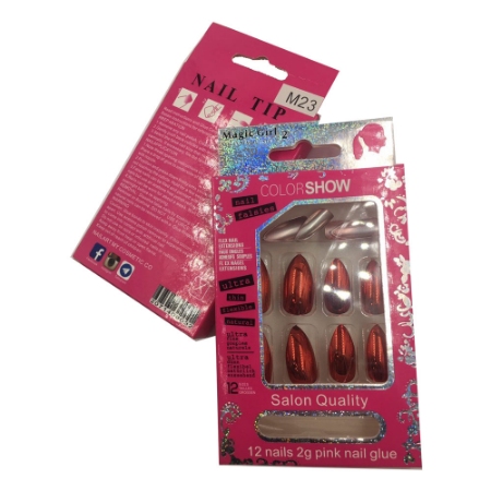 ناخن مصنوعی مجیک گرل مدل M23 بسته 12 عددی