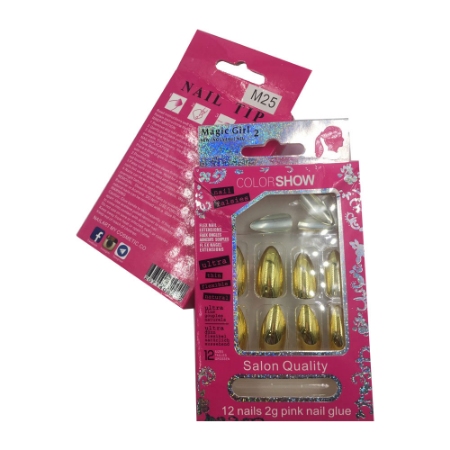 ناخن مصنوعی مجیک گرل مدل M25 بسته 12 عددی