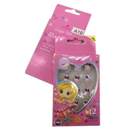 ناخن مصنوعی کودک مجیک گرل مدل A19