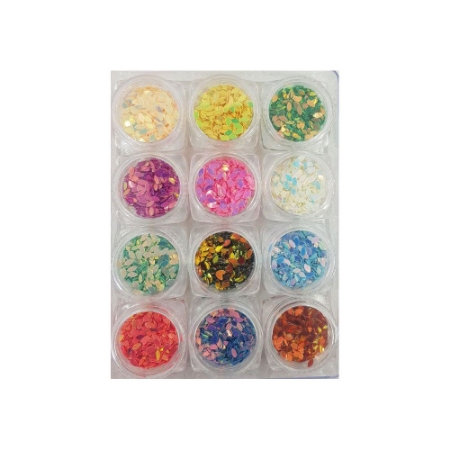 دیزاین ناخن هرلیچ مدل پولکی اشکی