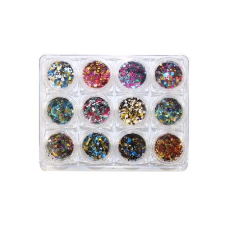 دیزاین ناخن هرلیچ مدل پولکی