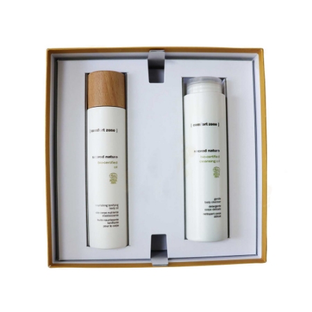 پک روغن ماساژ صورت و بدن و شوینده سکرد نیچر کامفورت زون کابین