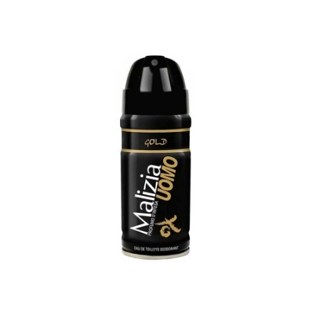 اسپری خوش بو کننده بدن مردانه مالیزیا مدل گلد حجم 150 میلی لیتر