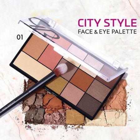 پالت سایه چشم و هایلایتر گلدن رز مدل City Style