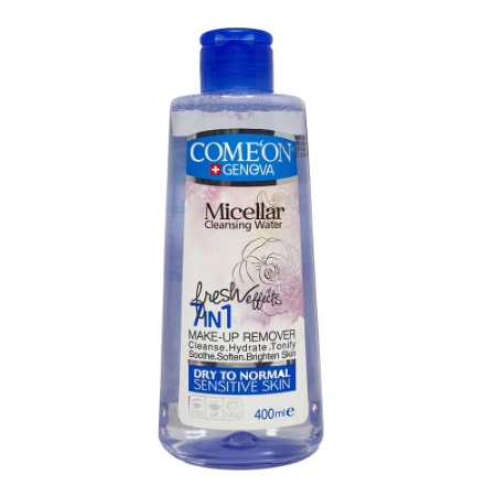 میسلار واتر کامان مناسب پوست خشک تا نرمال حجم 400 میلی لیتر