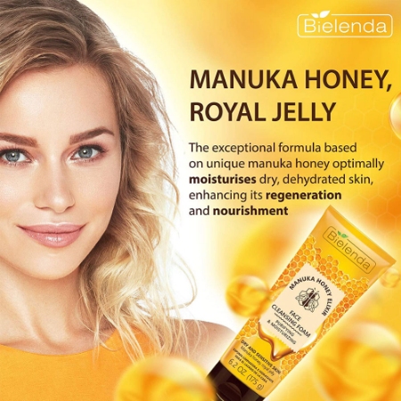 شوینده فومی آبرسان صورت بیلندا حاوی عسل مانوکا حجم 175 میلی لیتر