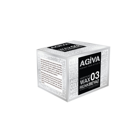 واکس مو رنگی آگیوا شماره 03 رنگ سفید وزن 120 گرم