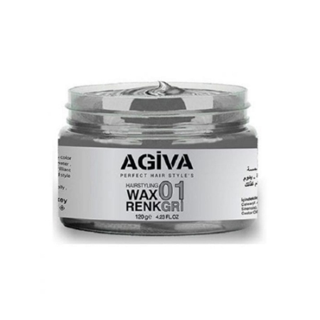 واکس مو رنگی آگیوا رنگ خاکستری شماره 01
