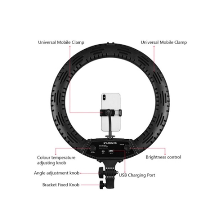 رینگ لایت حرفه ای عکاسی مدل BK 416