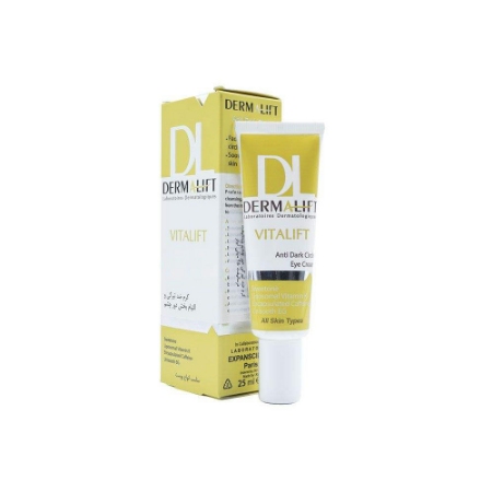 کرم ضد تیرگی دور چشم ویتالیفت درمالیفت حجم ۲۵ میلی لیتر