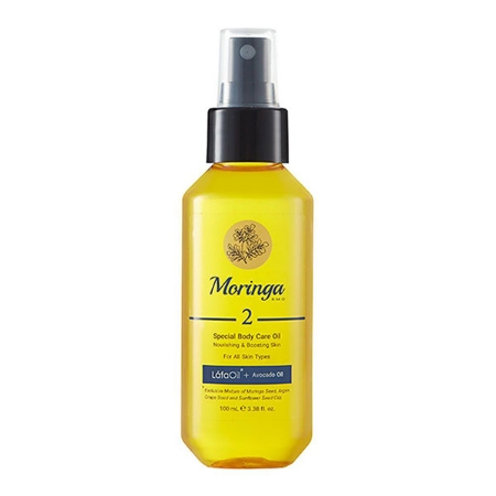  روغن مراقبت از پوست بدن مورینگا امو کد 2 مناسب انواع پوست حجم 100 میلی لیتر