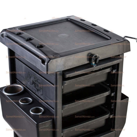 ترولی قفل دار آرایشگاهی صنعت نواز مدل sn-2018