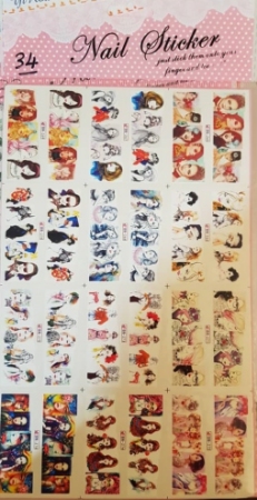 لنز ناخن شماره 34