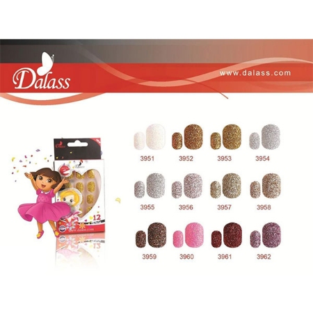 ناخن مصنوعی کودک دالاس مدل 3953 بسته 12 عددی