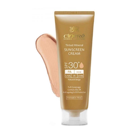 کرم ضد آفتاب رنگی سینره SPF30 بژ طبیعی حجم 50 میلی لیتر
