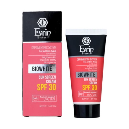 كرم ضدآفتاب SPF30 اورين ضد لک و روشن کننده مدل Biowhite حجم 50 ميل