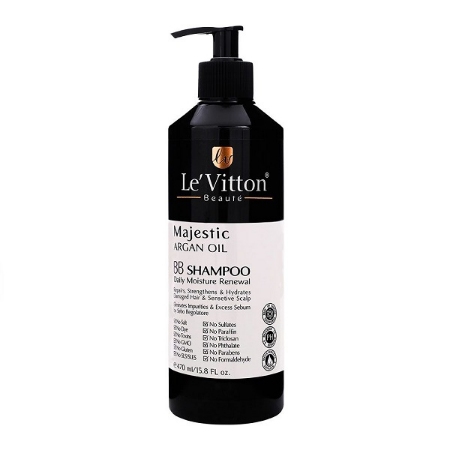 شامپو BB موهاي خشك و آسيب ديده لويتون حجم 470 ميلی لیتر