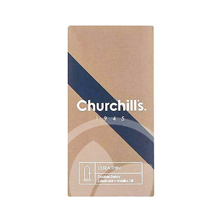 كاندوم چرچيلز مدل نازك تاخيري دبل روان كننده وانيل