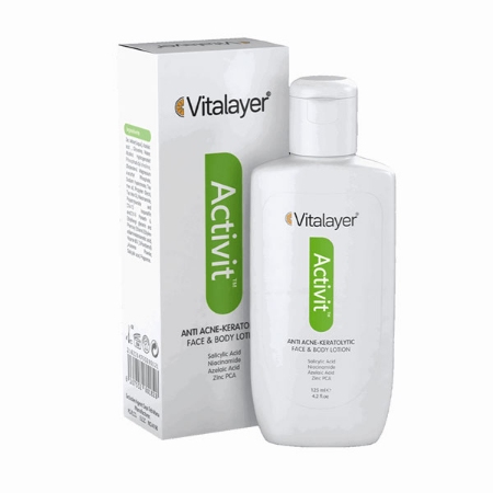 لوسیون ضد جوش و لایه بردار ویتالیر مدل اکتی ویت حجم 125 میلی لیتر