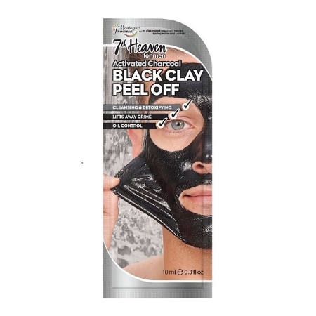 ماسک لایه بردار زغال فعال و خاک رس سیاه مردانه سون هون حجم 10 میلی لیتر