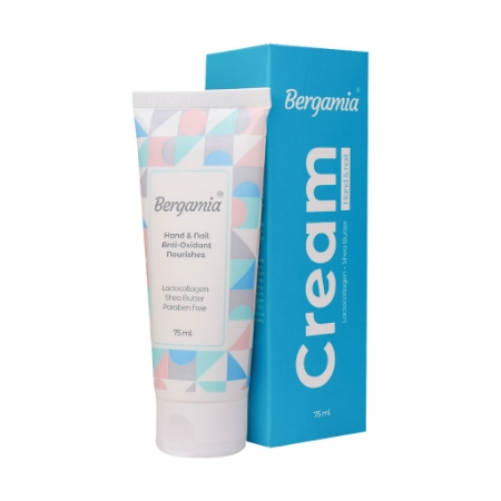 تصویر محصول  كرم دست و مرطوب كننده كلاژن شير برگاميا حجم 75 میلی لیتر 