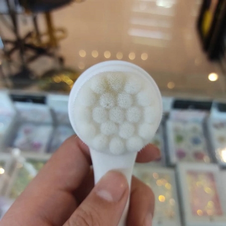 فیس براش دستی دو طرفه دالاس مدل مویی و سیلیکونی