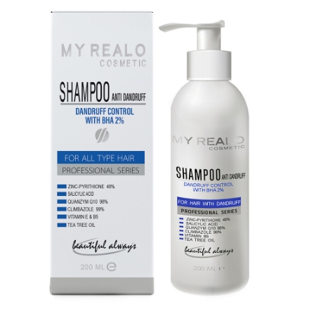 شامپو ضد شوره قوی مای رئالو حجم200میلی لیتر