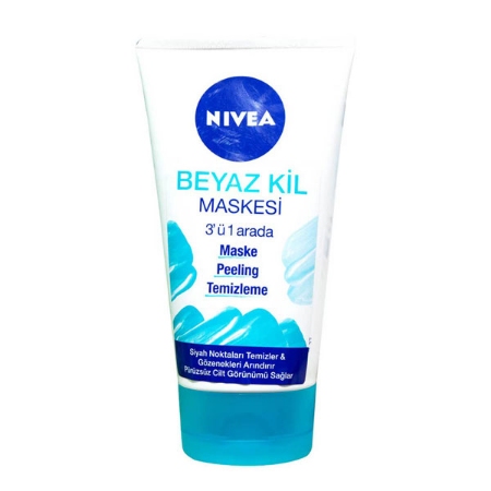 ماسک صورت 3 کاره نیوآ حاوی خاک رس سفید حجم 150 میلی لیتر