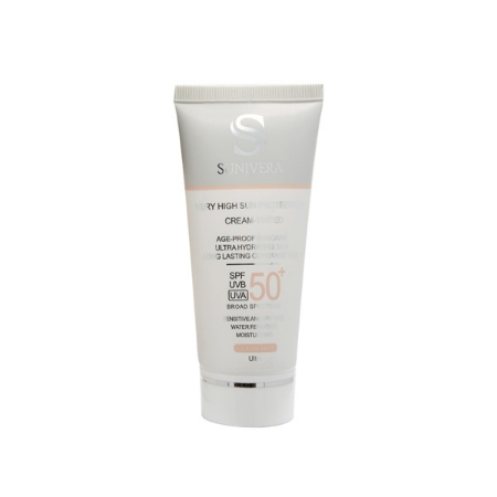 کرم ضد آفتاب سانیورا مناسب پوست خشک رز بژ  SPF50