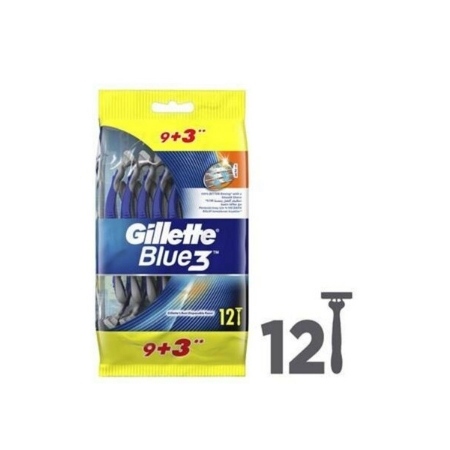 خودتراش ژیلت مدل Blue 3 COMFORT بسته 12 عددی