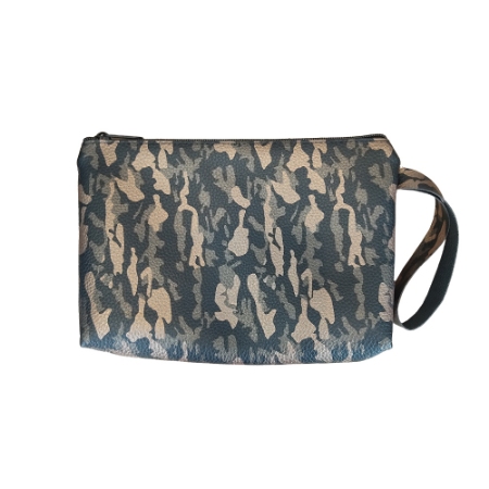 کیف آرایشی چرم طرحدار 