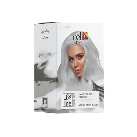 پودر دکلره رنگی گلباران مدل 05 وزن 50 گرم رنگ بلوند خاکستری
