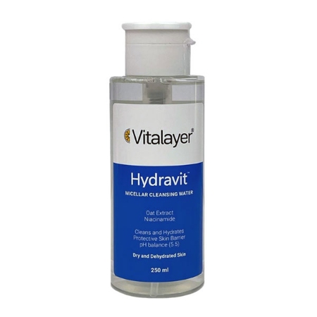 میسلار واتر پوست خشک ویتالیر مدل هیدراویت حجم 250 میلی لیتر