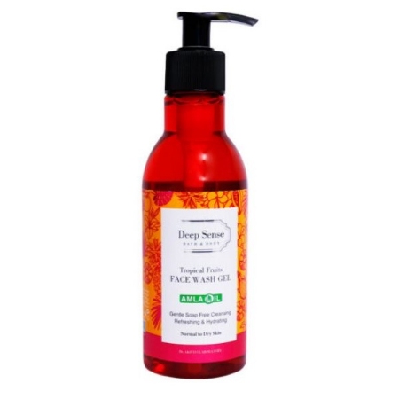 ژل شستشوی صورت پوست‌های خشک و معمولی تروپیکال دیپ سنس