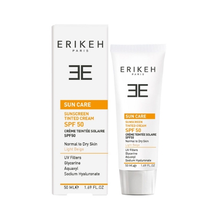 کرم ضد آفتاب اریکه مخصوص پوستهای خشک و نرمال بژ روشن