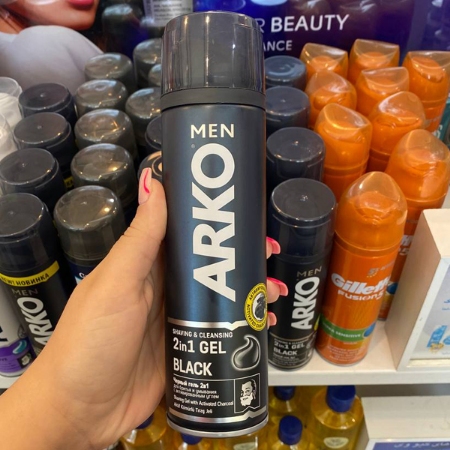 ژل اصلاح آرکو 2 در 1 مدل Black حجم 200 میلی لیتر
