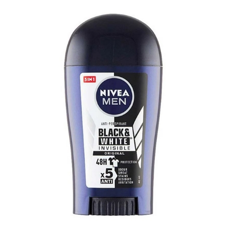 استیک ضد تعریق نیوا مدل اینویزیبل بلک اند وایت مخصوص آقایان حجم ۴۰ میلی لیتر