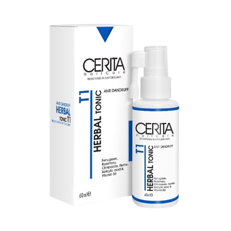تونیک تقویت کننده و ضد شوره مو T1 سریتا حجم 60 میلی لیتر