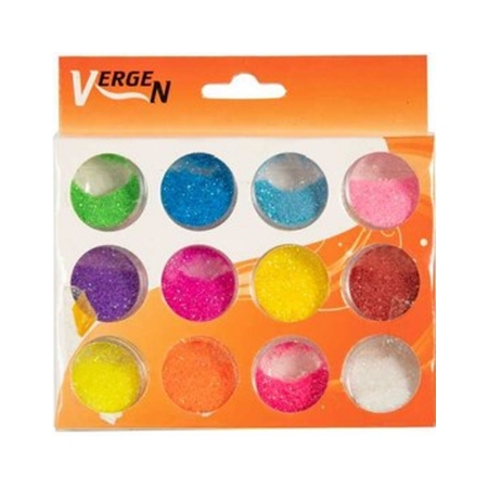 ديزاين ناخن ورژن مدل GS119 چند رنگ بسته 12 عددی